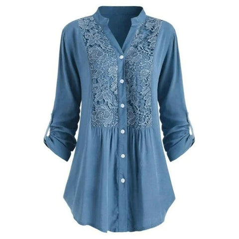 Kimberlyn | Long puff sleeve blouse for women