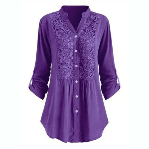 Kimberlyn | Long puff sleeve blouse for women
